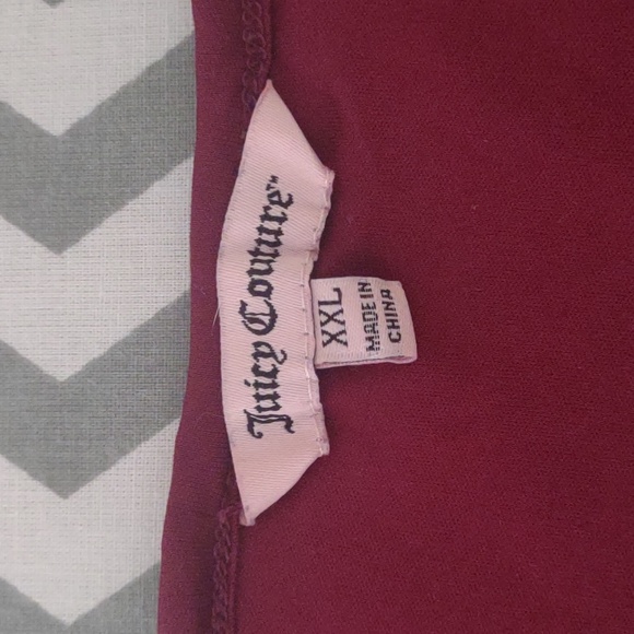 Juicy Couture lined crocheted lace top Size XXL Wine - Picture 7 of 10
